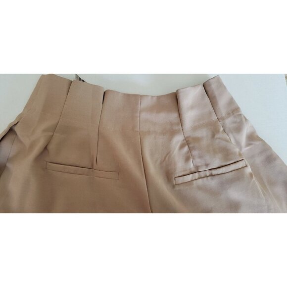 NEW ONETHELAND HIGH PLEATED WAIST BUTTON DOWN WIDE LEG PANT - Picture 6 of 7